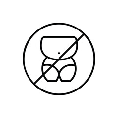 No Fats Vector icon