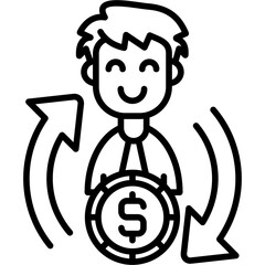 Return Of Investment Icon Vector Element