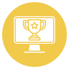 Victory Screen Vector Icon