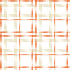 Soft White Seamless Tartan with Bright Pale accents Textile Design