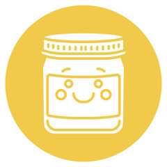Baby Food Jar Vector Icon