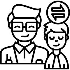 Mediator Icon Vector Element