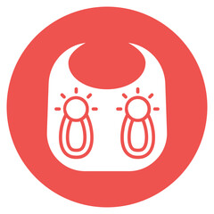 Bib Clips Vector Icon