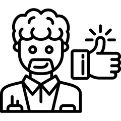 Like Icon Vector Element