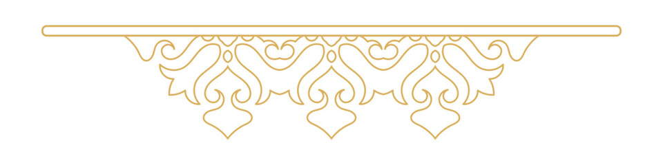 Vintage ornamental divider border design.