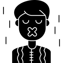 Silence Icon Vector Element