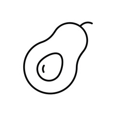 Avocado Vector icon