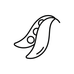 Green beans Vector icon