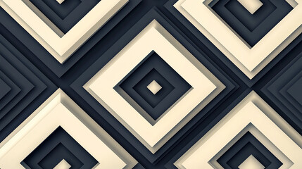 Geometric Pattern with Layered Diamond Shapes