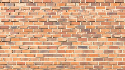 Fototapeta premium Brick wall background. Realistic brick wall vector illustration with detailed texture. Seamless brick wall. 