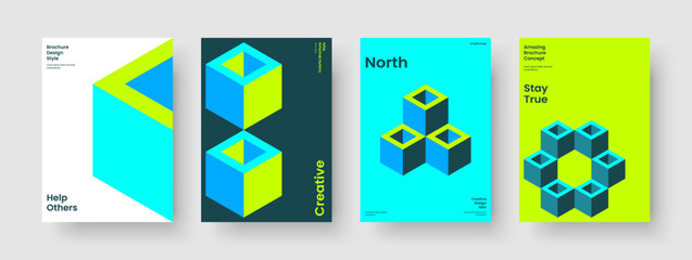 Fototapeta premium Geometric Report Layout. Modern Flyer Design. Creative Book Cover Template. Banner. Business Presentation. Poster. Background. Brochure. Handbill. Catalog. Magazine. Newsletter. Brand Identity