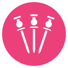 Pin Cluster Vector Icon