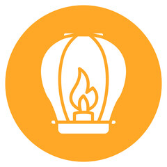 Sky Lantern Vector Icon