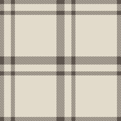 Modern Vivid Charcoal Grey Seamless Tartan Textile Design