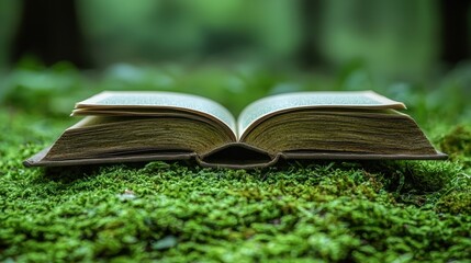 A meticulously crafted mock-up, featuring an open green book in various angles, showcasing its blank pages against a pristine, translucent PNG background. The book is isolated, floating gracefully, 