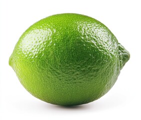 Fresh Lime Fruit on White Background Studio Shot for Food Photography