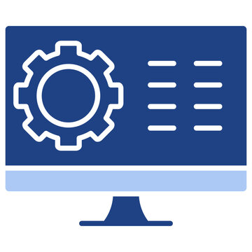 Application Domain Flat Blue Icon