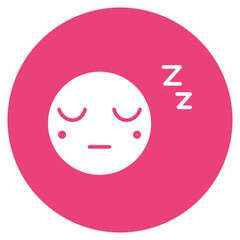 Sleepy Face Vector Icon