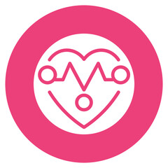 Obraz premium Heart Rate Zone Vector Icon