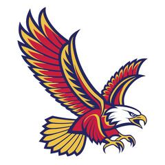 vector illustration of an eagle