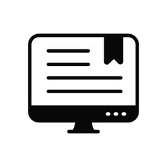 E Learning Vector icon