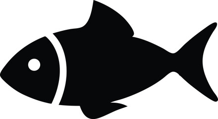 Fish icon. Seafood symbol. Vector