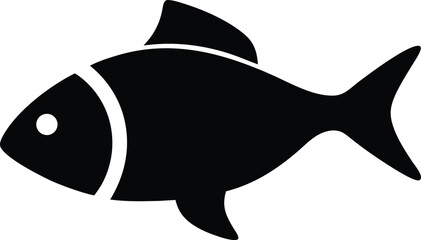 Fish icon. Seafood symbol. Vector