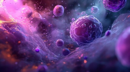 Pulsing microscopic environment of active cells transferring vital information