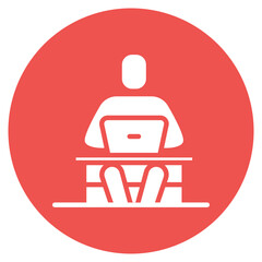 Digital Nomad Vector Icon