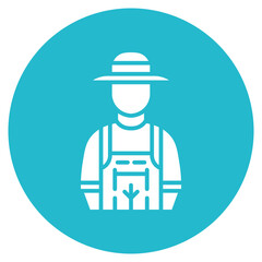 Farm Worker Vector Icon