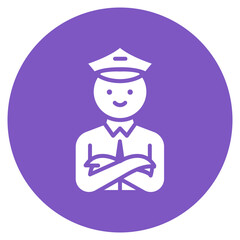 Security Guard Vector Icon