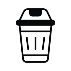 Get this amazing icon of dustbin in modern design style