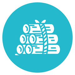 Firewood Bundle Vector Icon