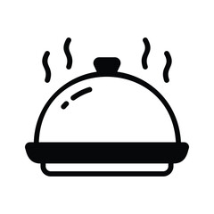 A cloche covered food dish representing dining and meal service.