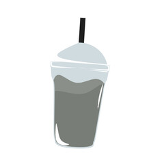 Illustrasion of a bubble tea drink
