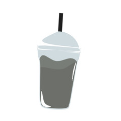 Illustrasion of a bubble tea drink