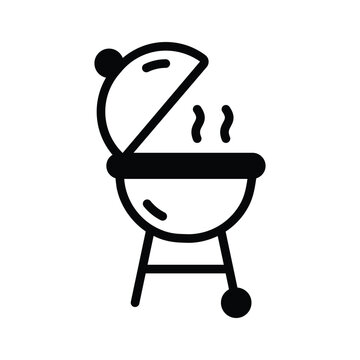black barbecue grill cooking clip art preview