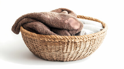 Obraz premium Laundry Basket with Clothes