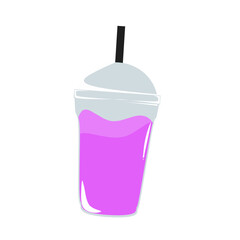 Illustrasion of a bubble tea drink