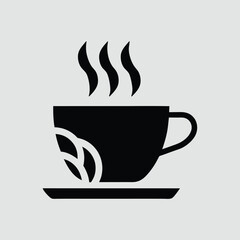 Coffee cup icon. Hot drink sign. Vector