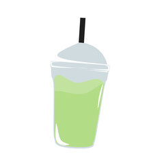 Illustrasion of a bubble tea drink