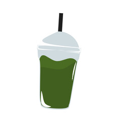 Illustrasion of a bubble tea drink