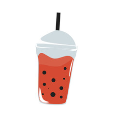 Illustrasion of a bubble tea drink