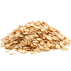 Rolled Oats Healthy Breakfast Cereal, Grain, Dietary Fiber isolated on transparent