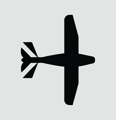 Obraz premium Plane simple icon. Vector illustration