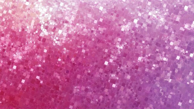 Widescreen abstract wallpaper or backdrop with pixelated texture surface, pink and purple pixel background isolated with white highlights, png