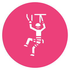 Climbing Gym Pass Vector Icon