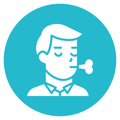 Breathing Difficulty Vector Icon