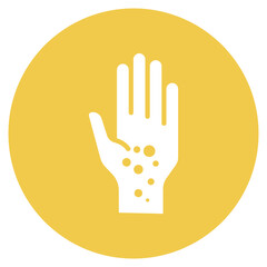 Obraz premium Hand Rash Vector Icon