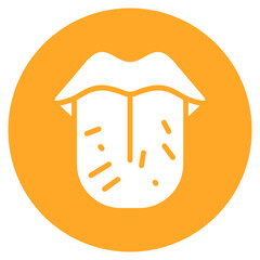 Tongue Swelling Vector Icon